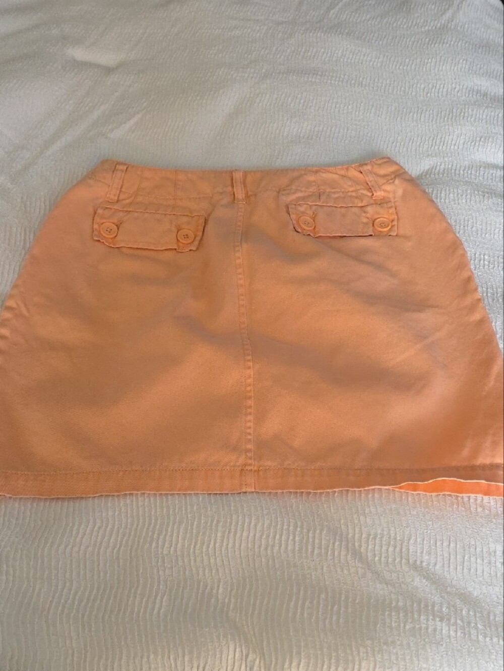 Caribbean Peach A-Line Mini Skirt - Picture 4 of 4